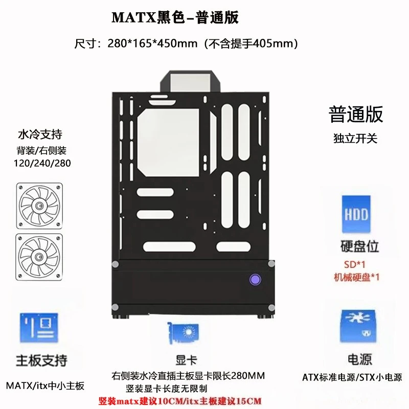 Open Chassis 240/360 Water-Coo - огляд і ціна Atx Case