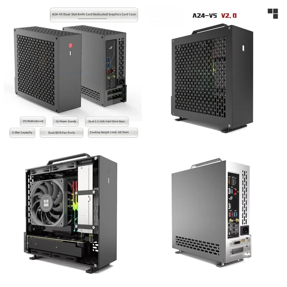 5 Litre Mini A24-V5 2.0 Dual S - огляд і ціна Pc Chassis