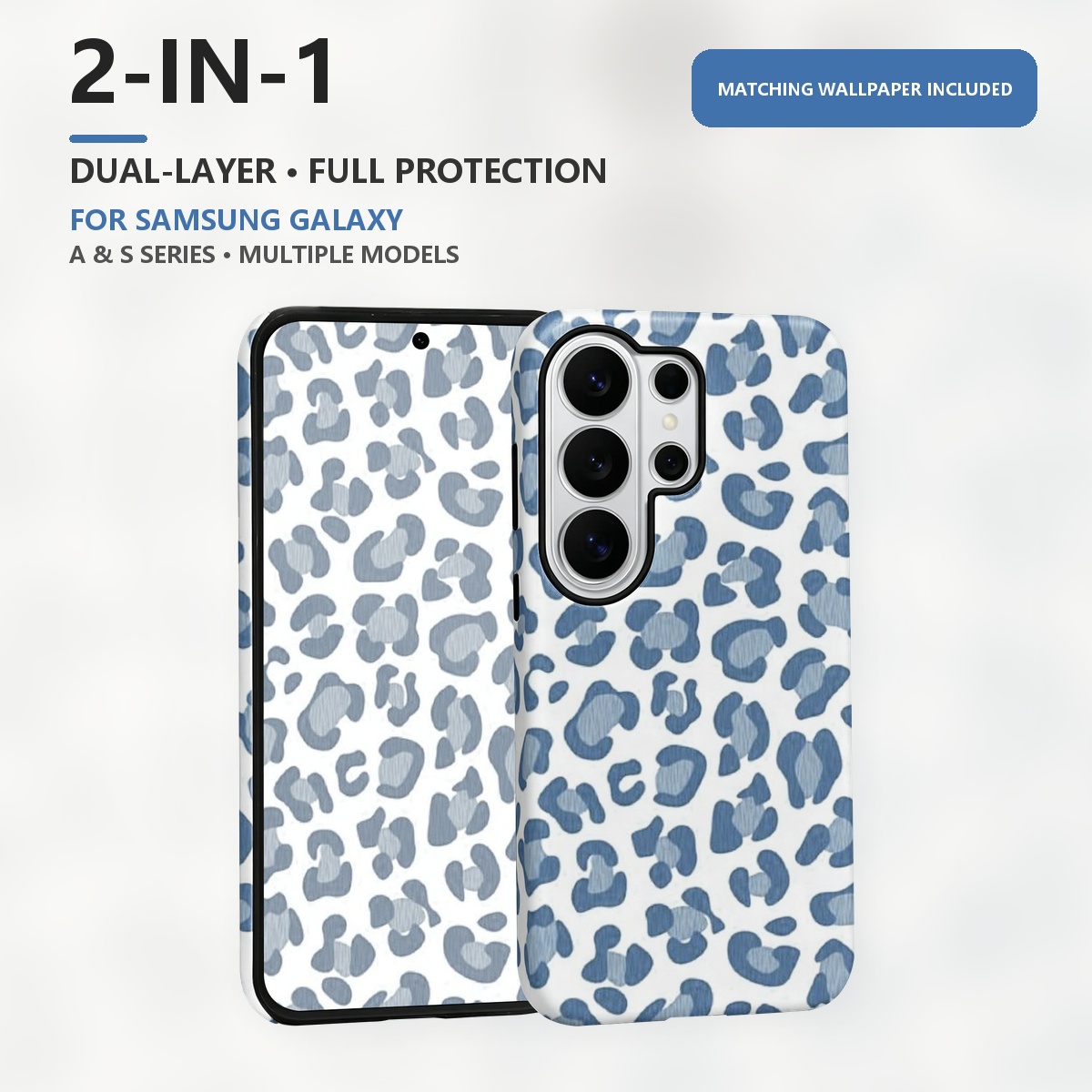 Blue Leopard Print 2-in-1 Dual - огляд і ціна Computer Case
