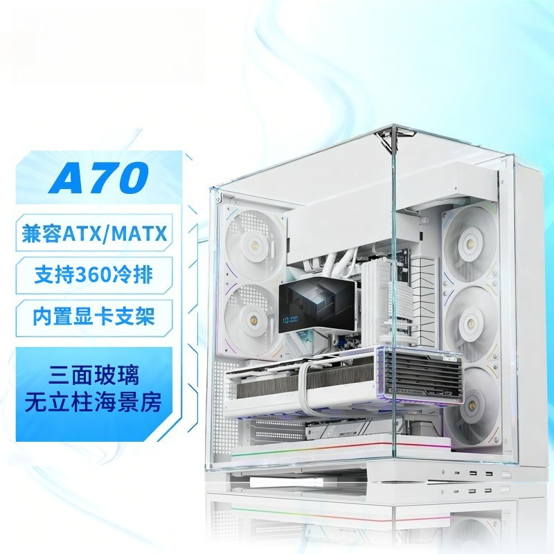 White Panoramic Triple Tempere - огляд і ціна Atx Case