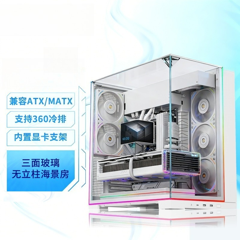 White Panoramic Triple Tempere - огляд і ціна Atx Case