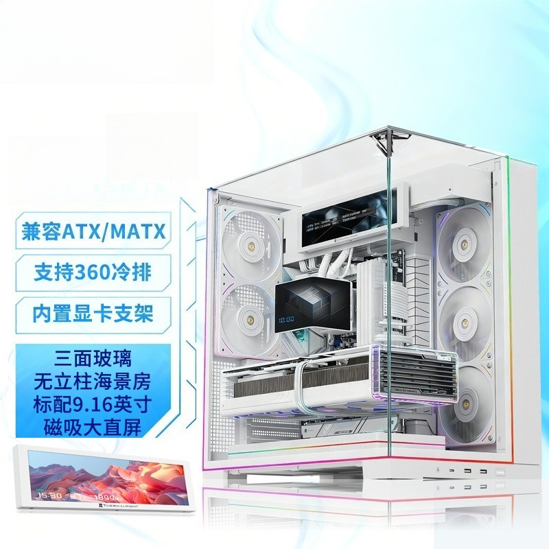 White Panoramic Triple Tempere - огляд і ціна Atx Case