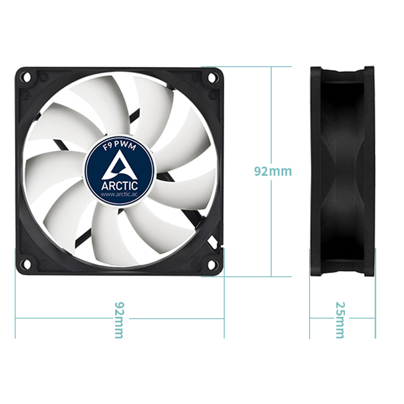 ARCTIC F9 PWM - 92 mm PWM Case - огляд і ціна Case Fan Controller