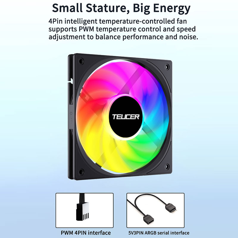 Teucer 120mm PC Case Fan FDB B - огляд і ціна Pc Chassis