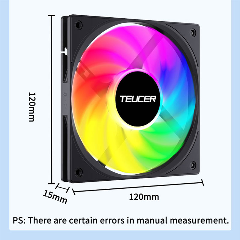 Teucer 120mm PC Case Fan FDB B - огляд і ціна Pc Chassis