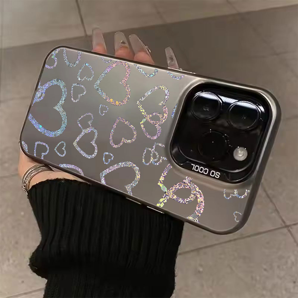 Colorful Heart Print Case For  - огляд і ціна Matte Pc Case